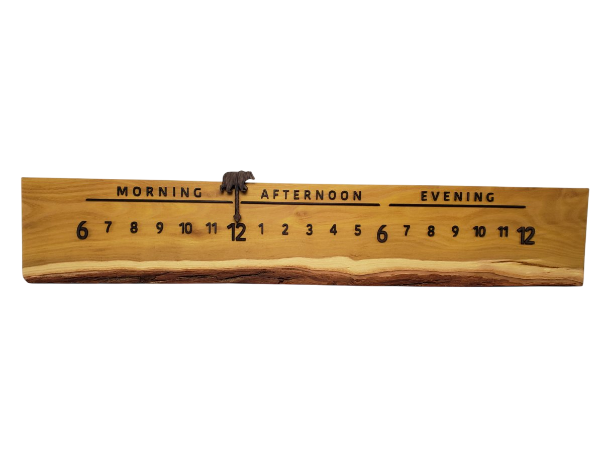 Honeycomb:3 - foot Osage Orange/Wenge - Linear Clockworks