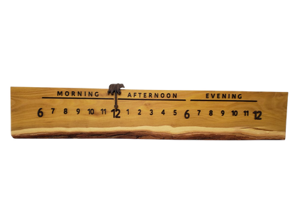 Honeycomb:3 - foot Osage Orange/Wenge - Linear Clockworks