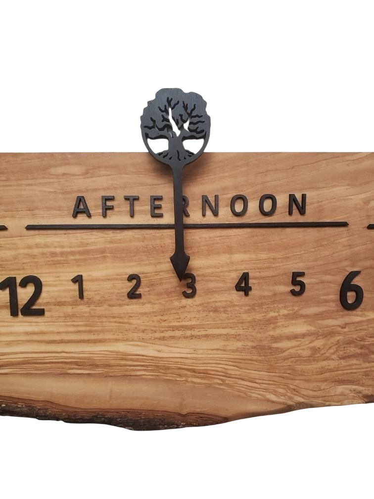Omega:3 - foot Olivewood/Walnut - Linear Clockworks