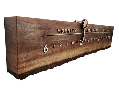 Hastings:3 - foot Walnut/Maple - Linear Clockworks