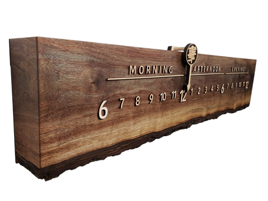 Hastings:3 - foot Walnut/Maple - Linear Clockworks