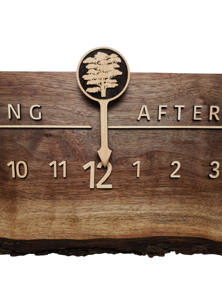 Hastings:3 - foot Walnut/Maple - Linear Clockworks