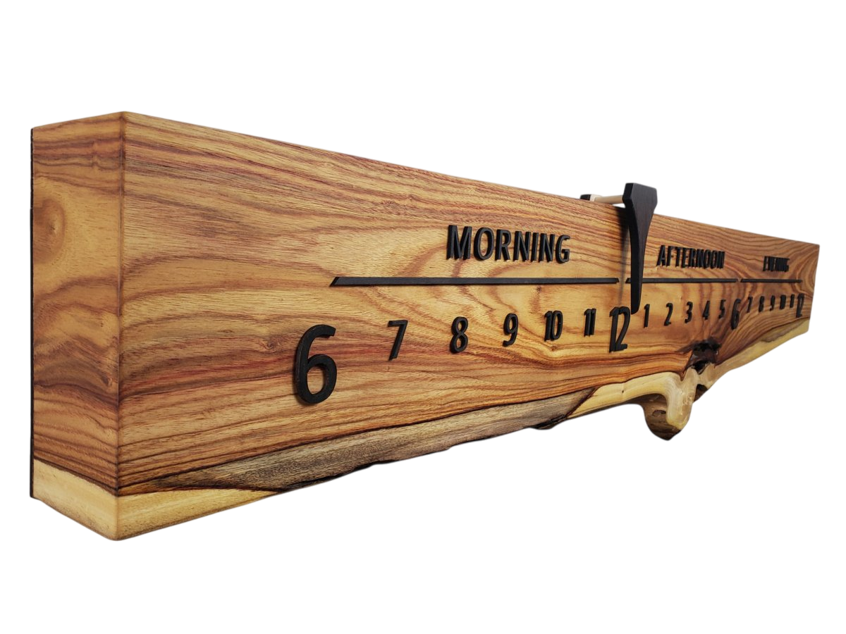 Isadora:5 - foot Canarywood/Walnut - Linear Clockworks