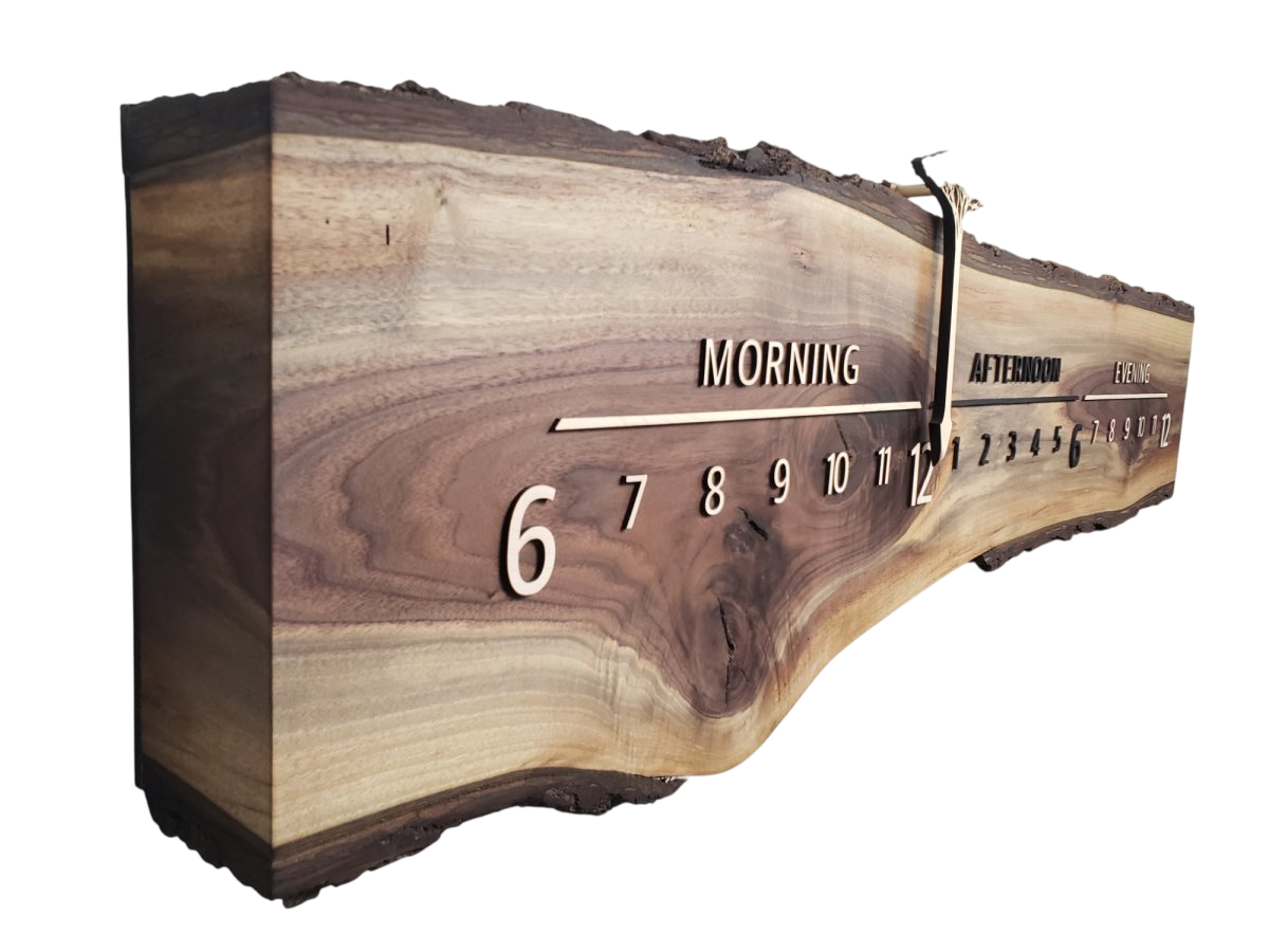 Lioness:5 - foot Walnut/Maple - Linear Clockworks