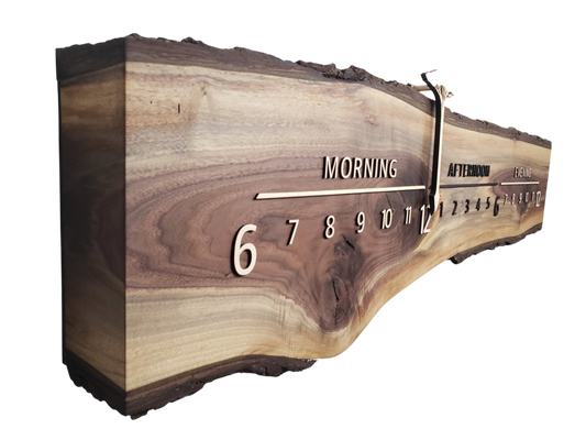 Lioness:5 - foot Walnut/Maple - Linear Clockworks