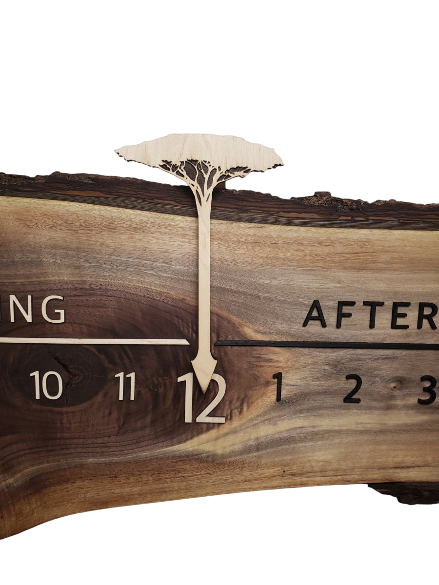 Lioness:5 - foot Walnut/Maple - Linear Clockworks