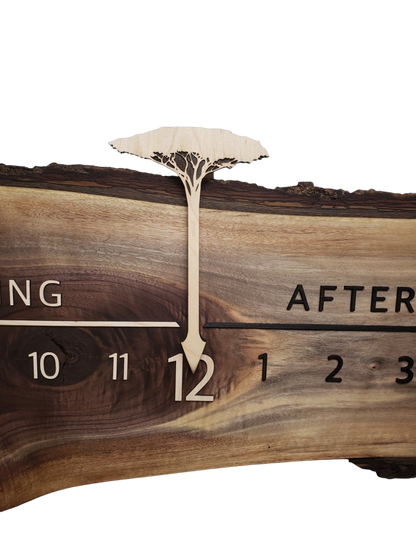 Lioness:5 - foot Walnut/Maple - Linear Clockworks