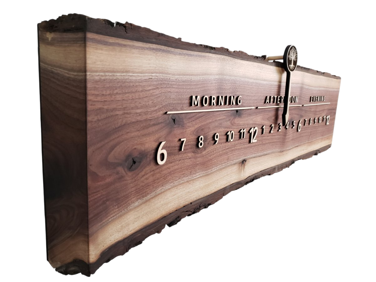 Melody:3 - foot Walnut/Maple - Linear Clockworks