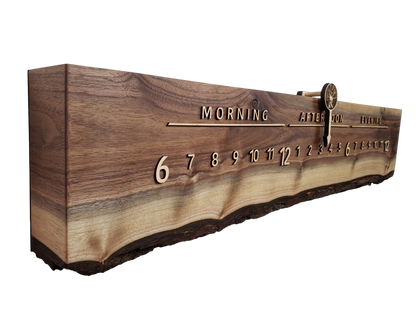 Elderberry:3 - foot Walnut/Maple - Linear Clockworks
