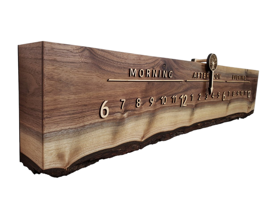 Elderberry:3 - foot Walnut/Maple - Linear Clockworks