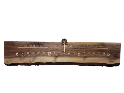Elderberry:3 - foot Walnut/Maple - Linear Clockworks