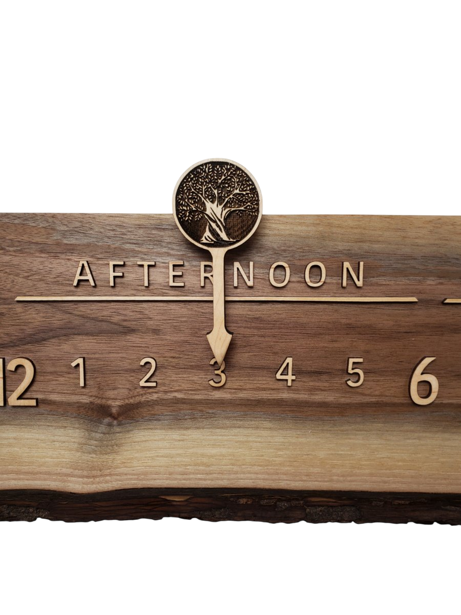 Elderberry:3 - foot Walnut/Maple - Linear Clockworks