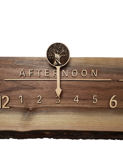 Elderberry:3 - foot Walnut/Maple - Linear Clockworks