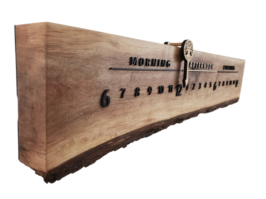 Ivy:3 - foot Walnut/Maple - Linear Clockworks