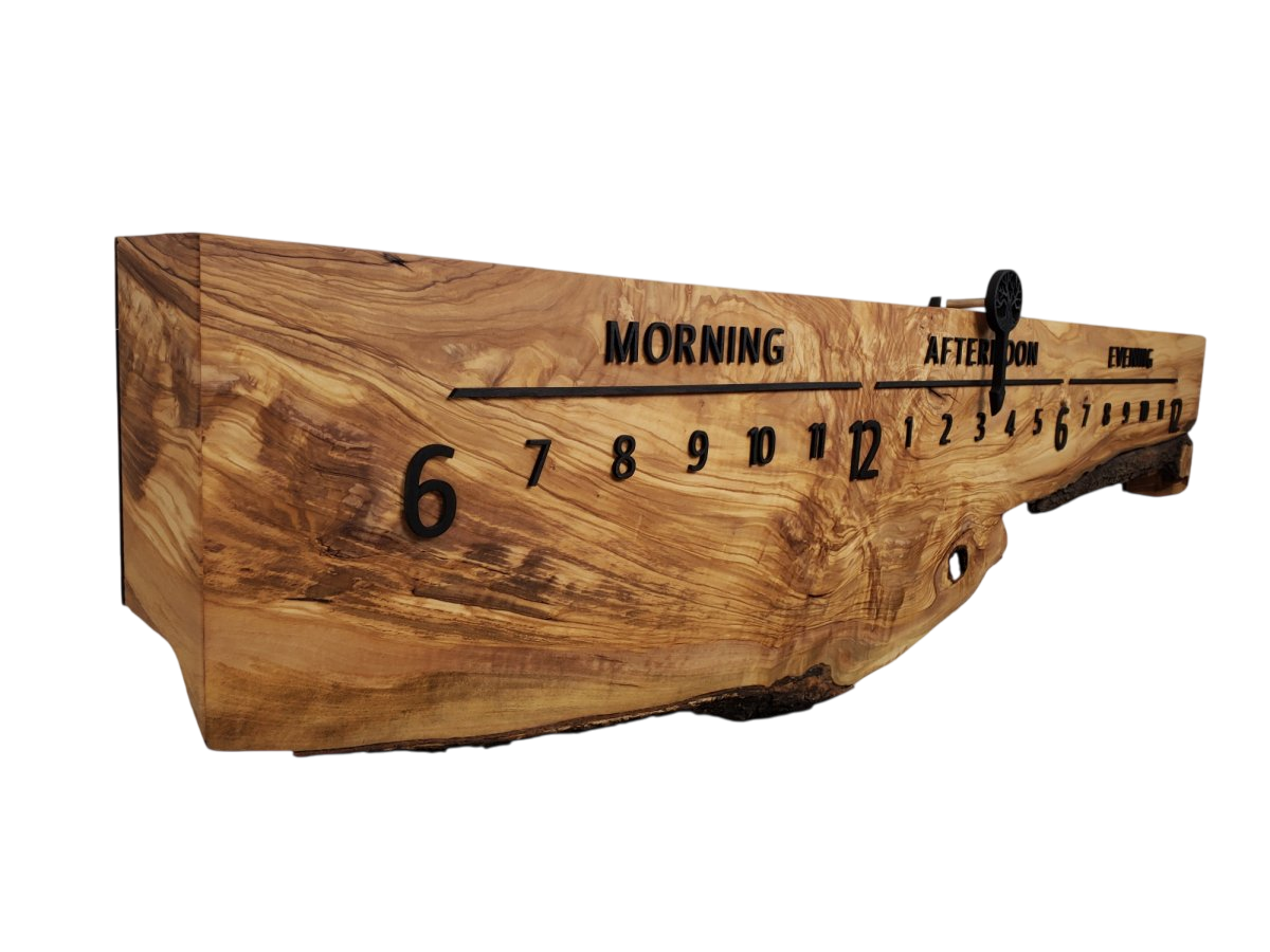Life:5 - foot Olivewood/Wenge - Linear Clockworks