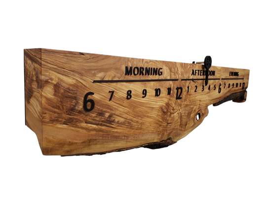Life:5 - foot Olivewood/Wenge - Linear Clockworks