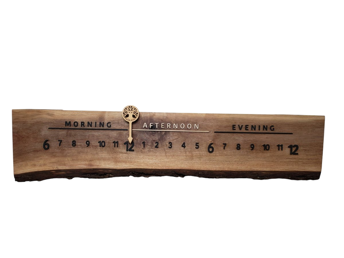 Ivy:3 - foot Walnut/Maple - Linear Clockworks