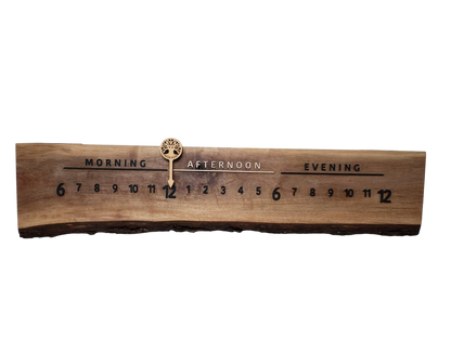 Ivy:3 - foot Walnut/Maple - Linear Clockworks