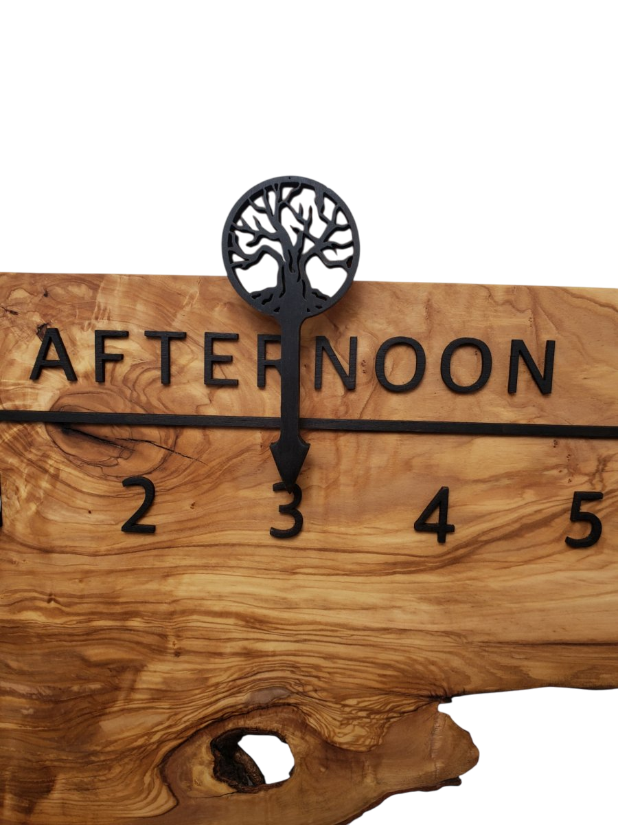 Life:5 - foot Olivewood/Wenge - Linear Clockworks