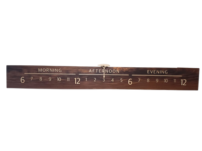 Midnight: 5 - foot, Afromosia/Maple - Linear Clockworks