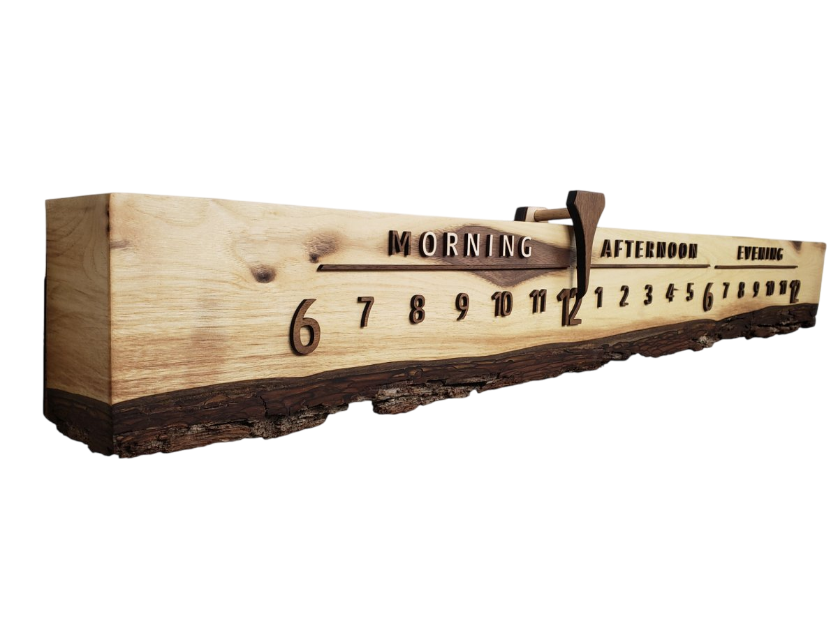 Magnolia:3 - foot Walnut/Walnut - Linear Clockworks