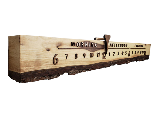Magnolia:3 - foot Walnut/Walnut - Linear Clockworks