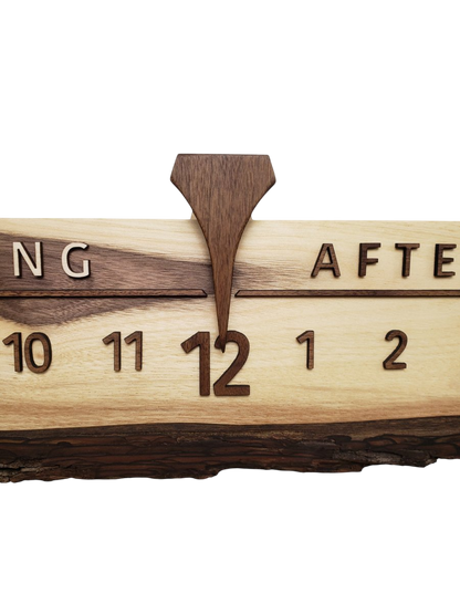 Magnolia:3 - foot Walnut/Walnut - Linear Clockworks