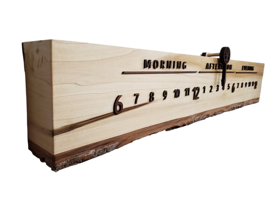 Everglades:3 - foot Poplar/Walnut - Linear Clockworks
