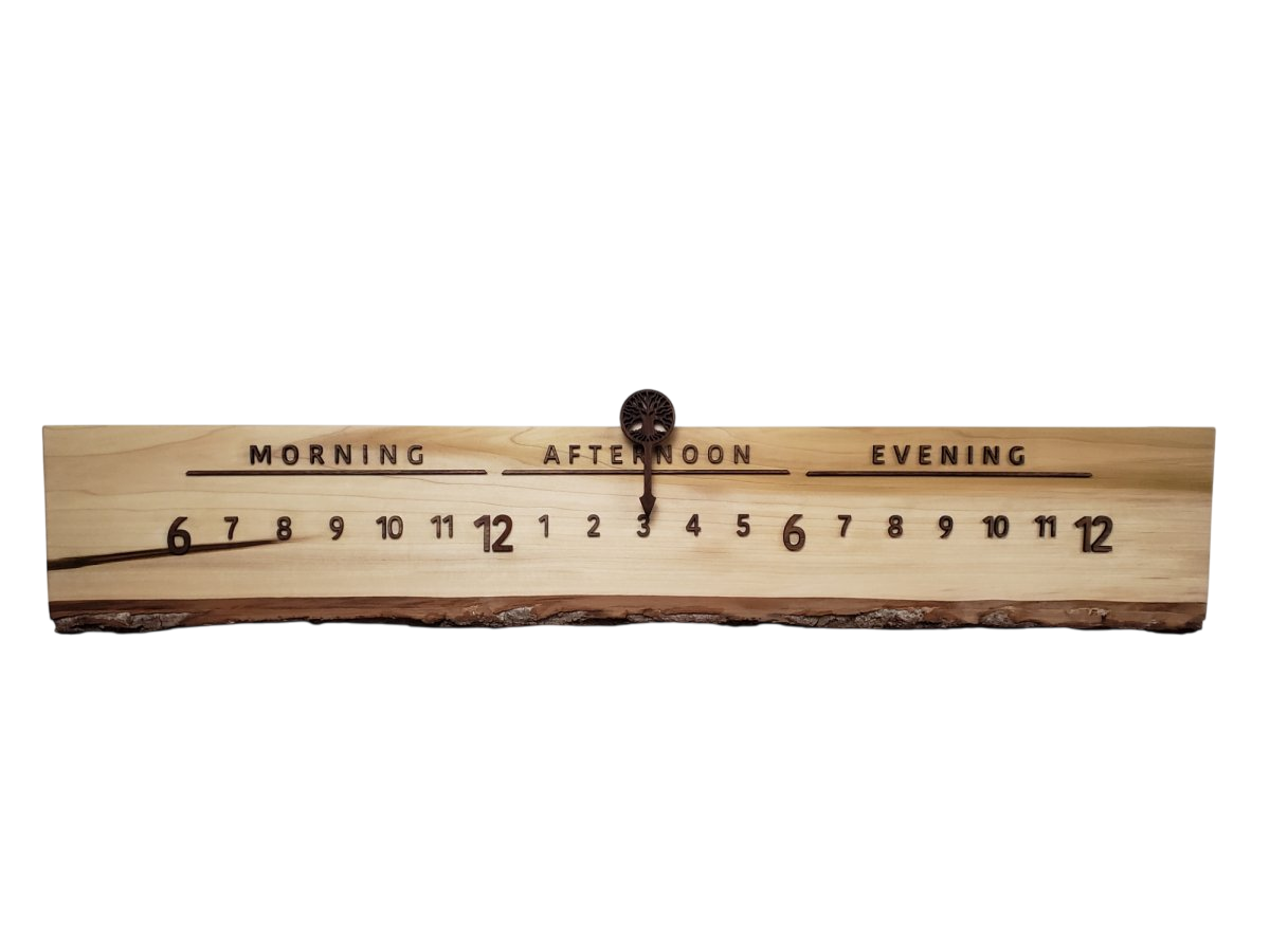 Everglades:3 - foot Poplar/Walnut - Linear Clockworks