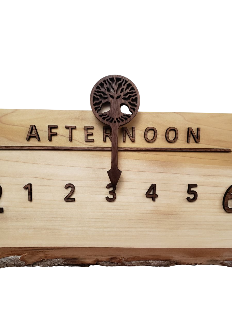 Everglades:3 - foot Poplar/Walnut - Linear Clockworks