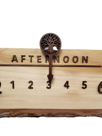 Everglades:3 - foot Poplar/Walnut - Linear Clockworks