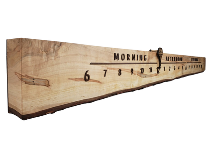 Green Man:7 - foot Maple/Walnut - Linear Clockworks