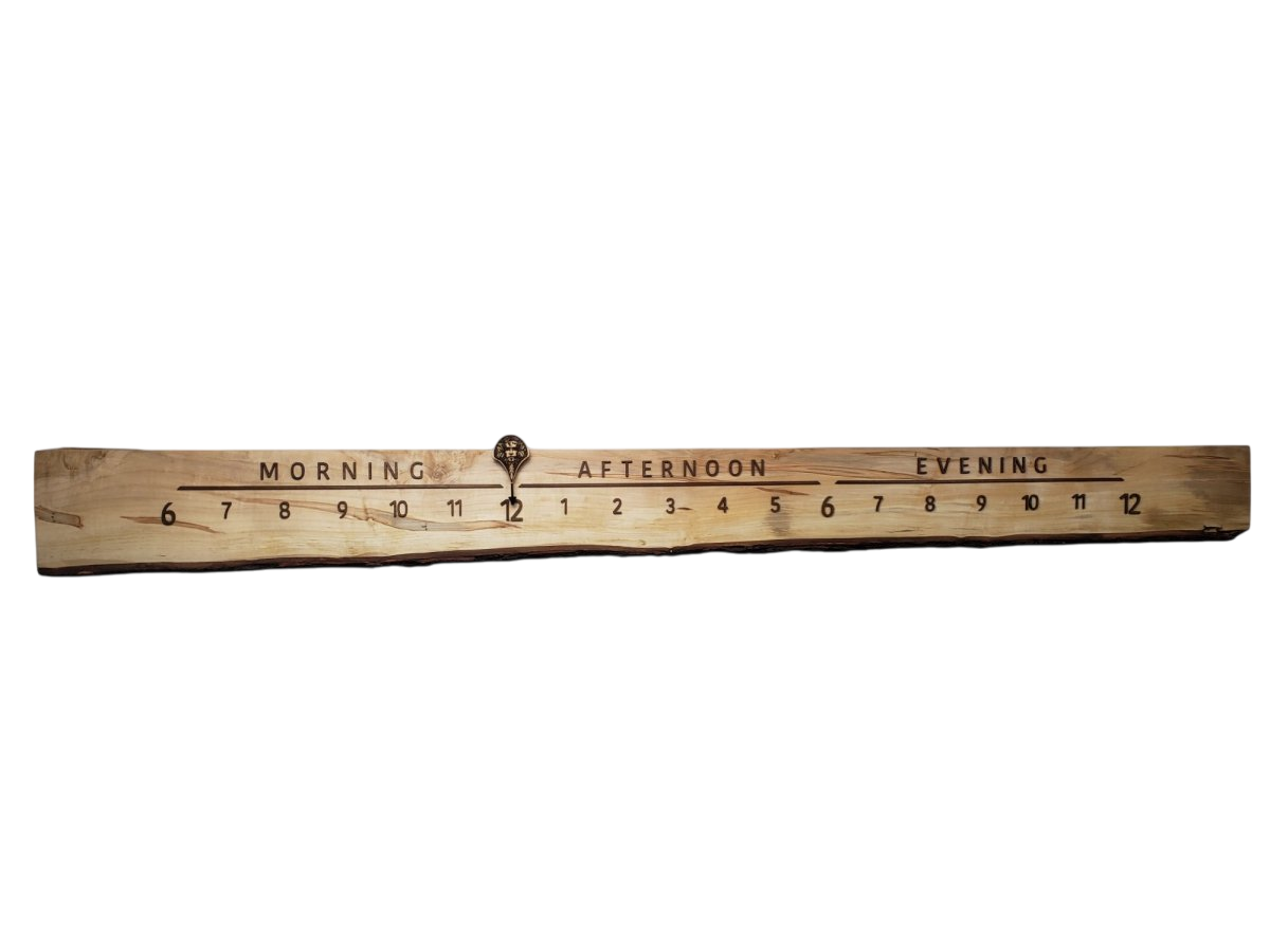 Green Man:7 - foot Maple/Walnut - Linear Clockworks