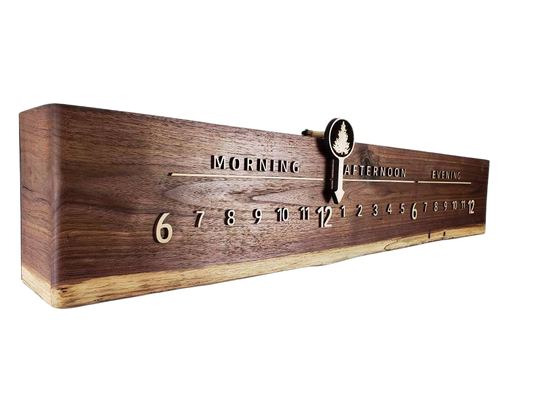 Hathor: 3 - foot Walnut / Maple - Linear Clockworks