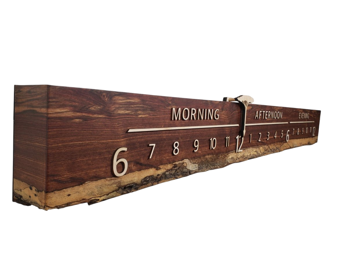 Manua Loa:5 - foot Chechen/Maple - Linear Clockworks