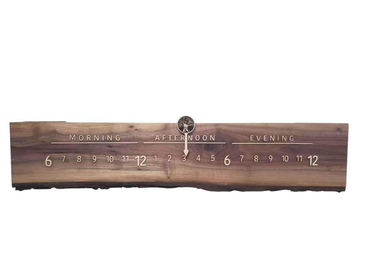 Delta:3 - foot Walnut/Maple - Linear Clockworks