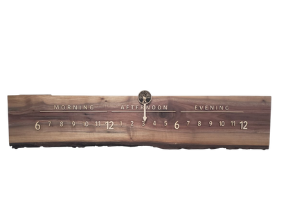 Delta:3 - foot Walnut/Maple - Linear Clockworks