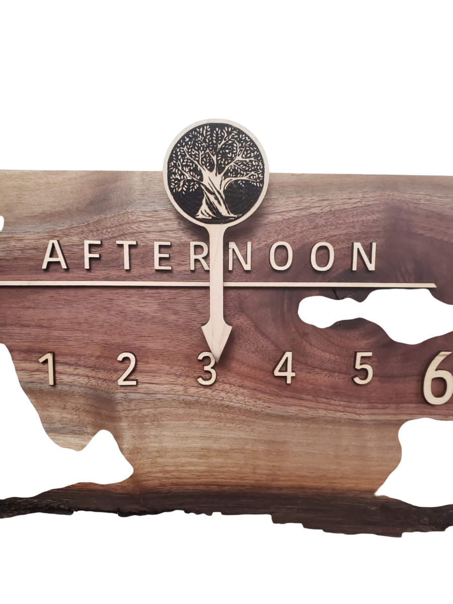Delta:3 - foot Walnut/Maple - Linear Clockworks