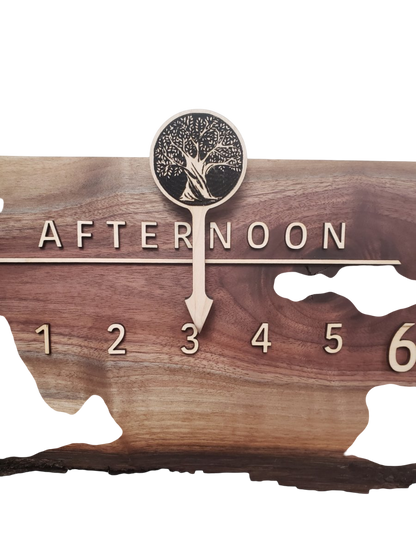Delta:3 - foot Walnut/Maple - Linear Clockworks