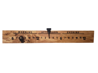 Florence:3 - foot Olivewood/Walnut - Linear Clockworks