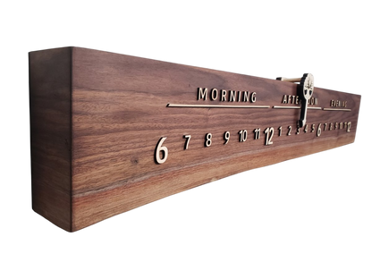 Gamma:3 - foot Walnut/Maple - Linear Clockworks
