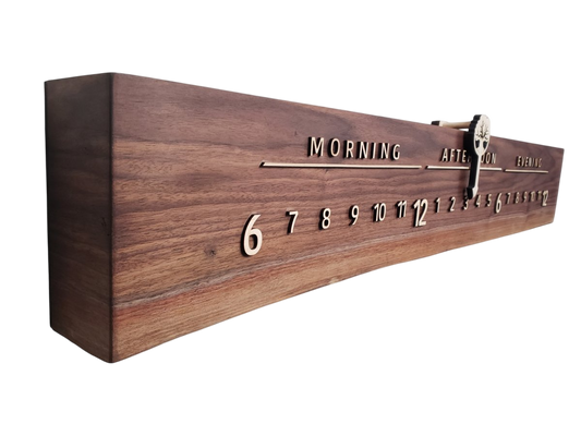 Gamma:3 - foot Walnut/Maple - Linear Clockworks