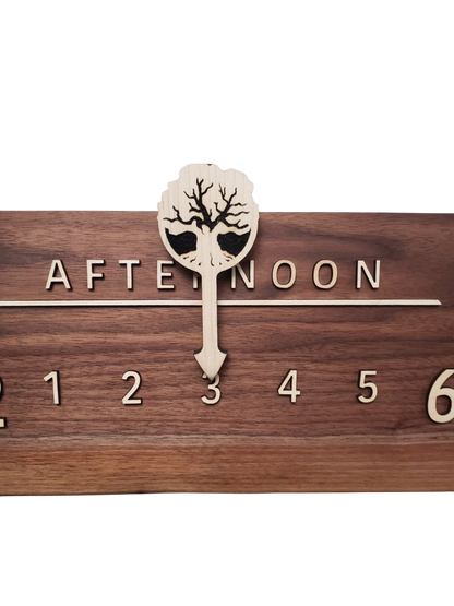Gamma:3 - foot Walnut/Maple - Linear Clockworks