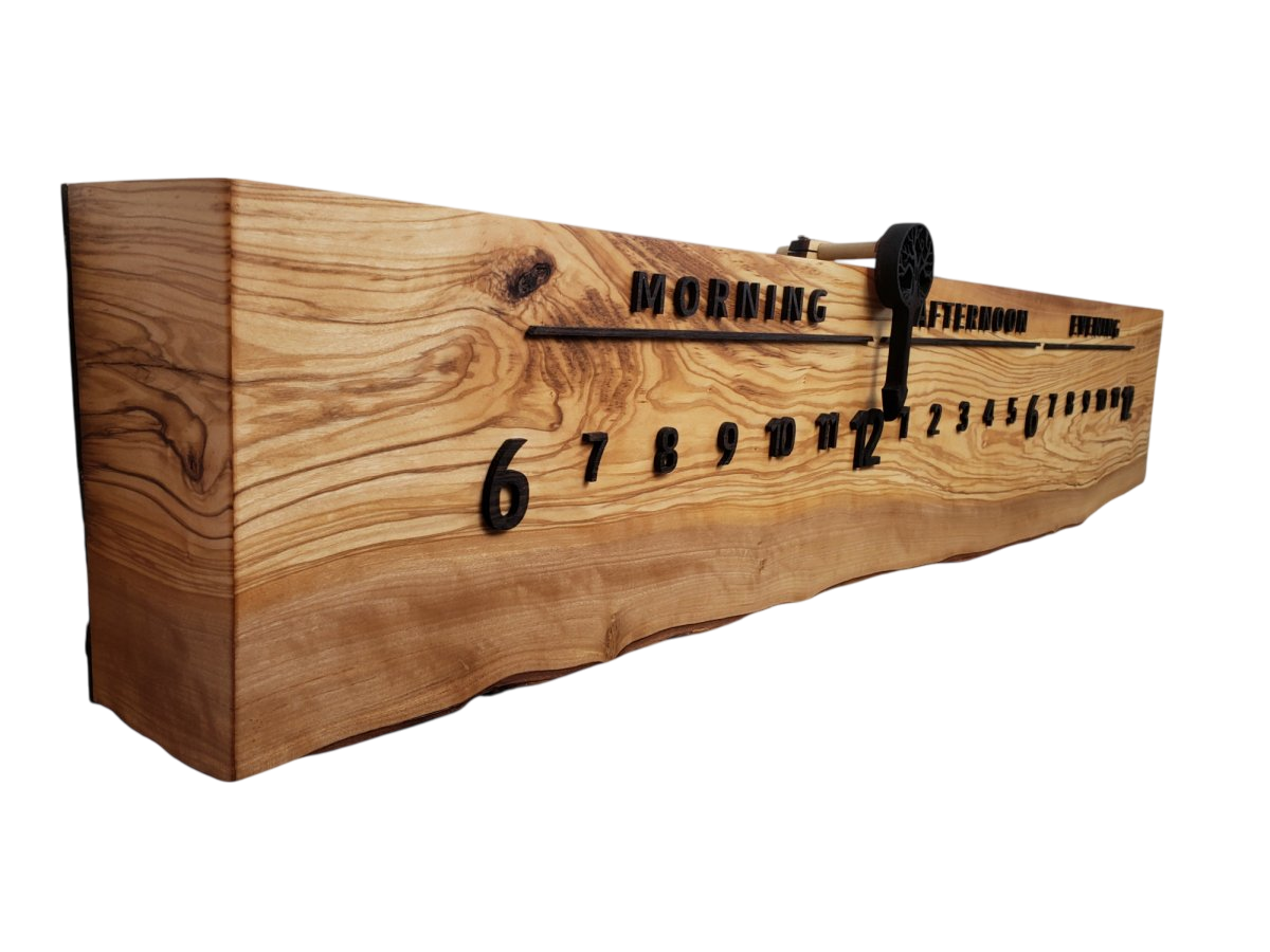 Miami:3 - foot Olivewood/Wenge - Linear Clockworks