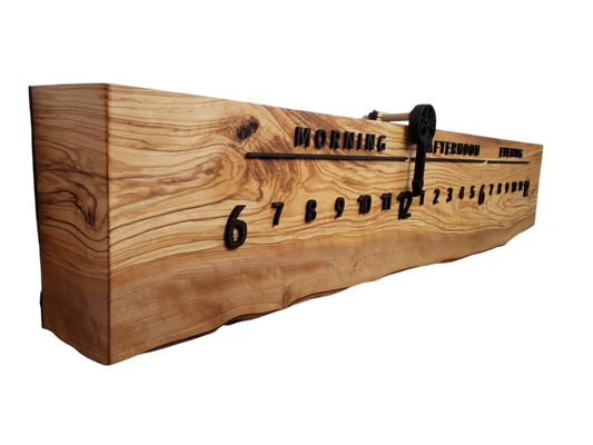 Miami:3 - foot Olivewood/Wenge - Linear Clockworks
