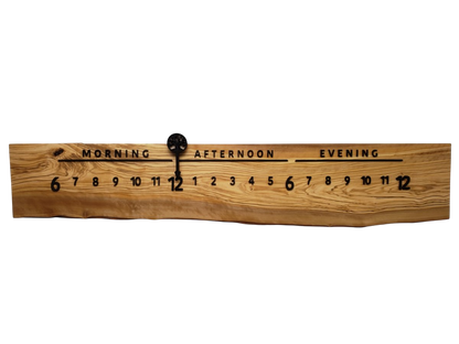 Miami:3 - foot Olivewood/Wenge - Linear Clockworks