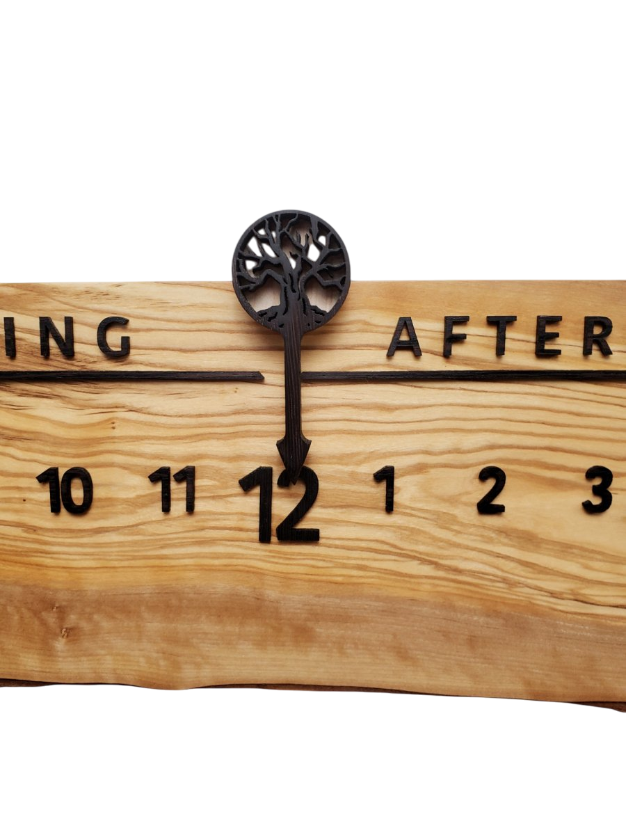 Miami:3 - foot Olivewood/Wenge - Linear Clockworks