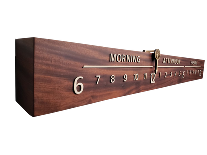 Desert:5 - foot Mahogany/Maple - Linear Clockworks