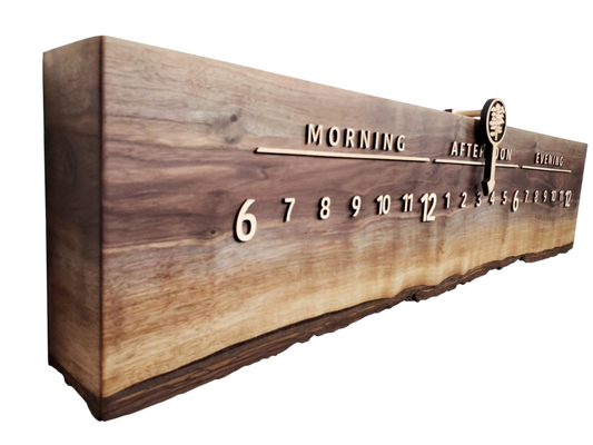 Etna:3 - foot Walnut/Maple - Linear Clockworks