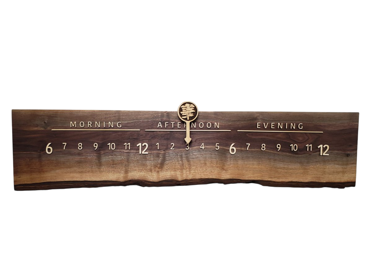 Etna:3 - foot Walnut/Maple - Linear Clockworks